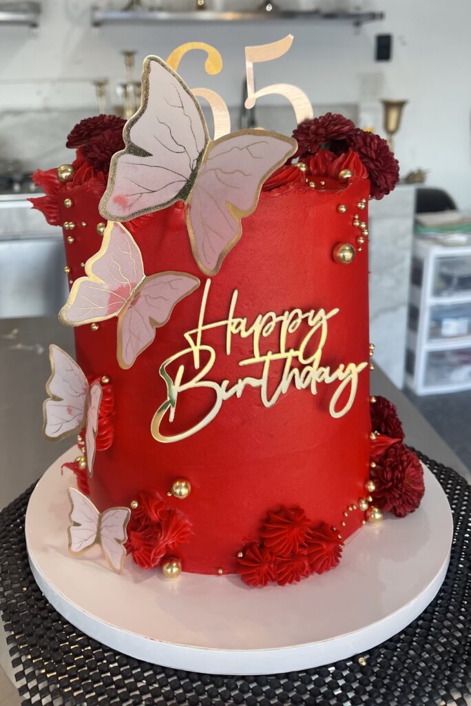 "65th" Birthday Cake